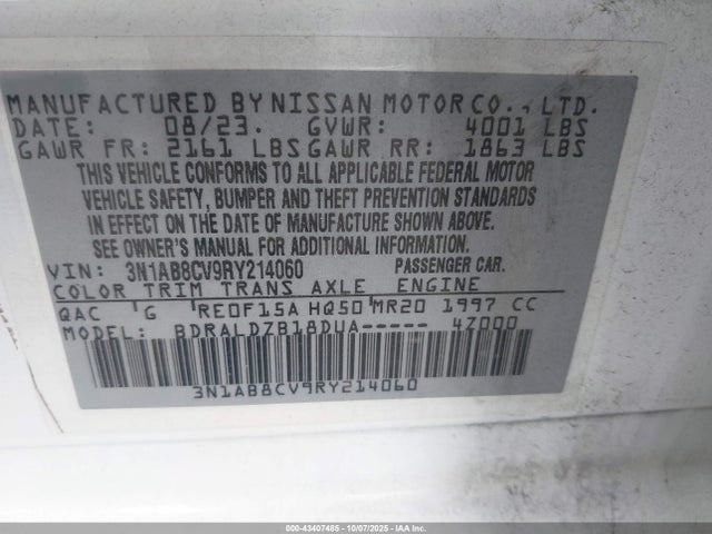 Nissan 2024 2024 3N1AB8CV9RY214060 Image 9