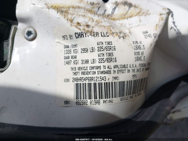 2008 CHRYSLER TOWN & COUNTRY 2A8HR54P68R121543 Photo 8