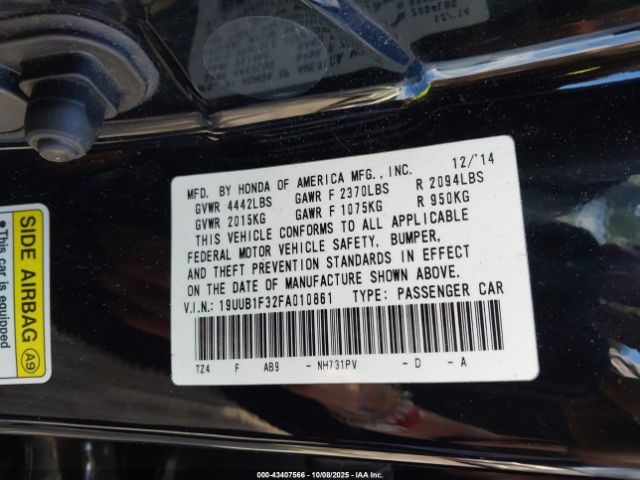 2015 ACURA TLX 19UUB1F32FA010861 Photo 8
