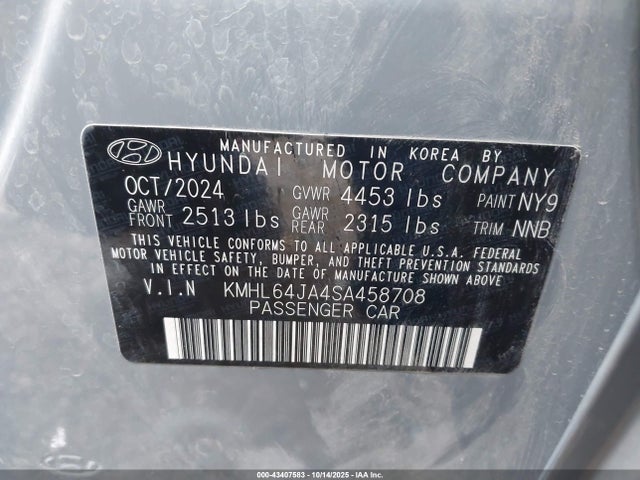 Hyundai gdi theta iii 2025 KMHL64JA4SA458708 Image 9