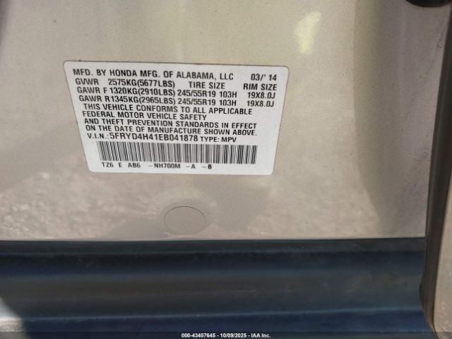 2014 ACURA MDX 5FRYD4H41EB041878 Photo 8