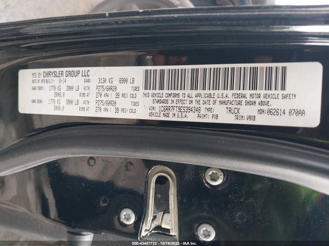 RAM 1500 2014 1C6RR7FT9ES394348 Image 9