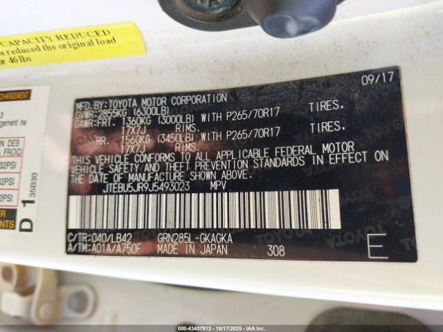 2018 TOYOTA 4RUNNER JTEBU5JR9J5493023 Photo 8