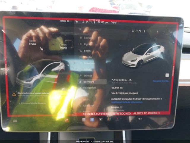 2020 TESLA MODEL 3 5YJ3E1EA4LF645407 Photo 6