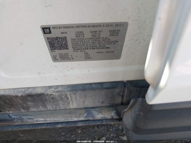 2019 CHEVROLET EQUINOX 3GNAXSEV5KS518396 Photo 8