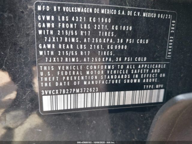 2023 VOLKSWAGEN TAOS 3VVCX7B27PM372623 Photo 8