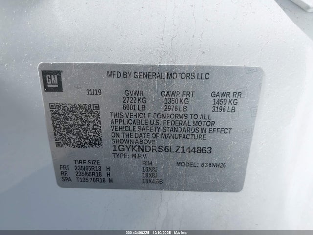 2020 CADILLAC XT5 1GYKNDRS6LZ144863 Photo 8