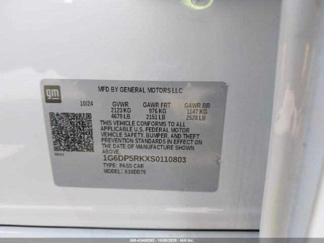 2025 CADILLAC CT5 1G6DP5RKXS0110803 Photo 8