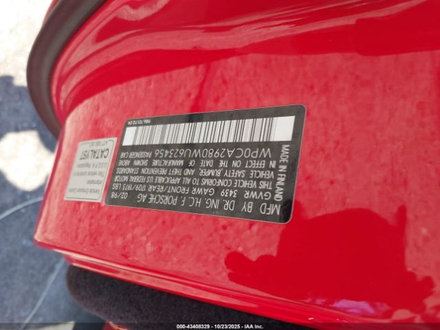 1998 PORSCHE BOXSTER WP0CA2980WU623456 Photo 8