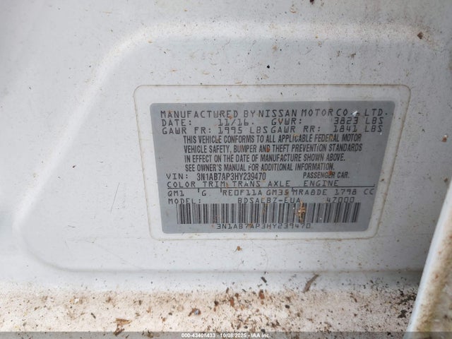 Nissan 2017 2017 3N1AB7AP3HY239470 Image 9