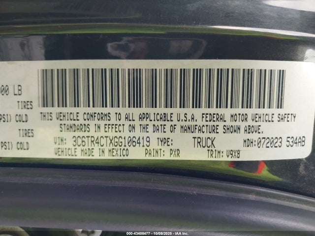 RAM 2500 2016 3C6TR4CTXGG106419 Image 9