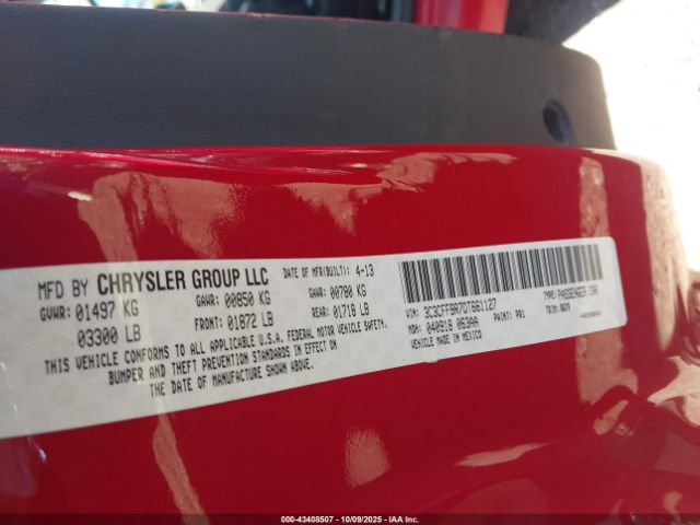 2013 FIAT 500 3C3CFFBR1DT514530 Photo 8