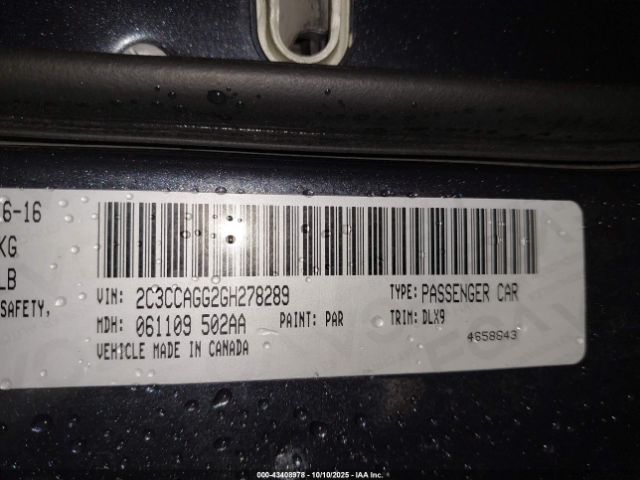 2016 CHRYSLER 300 2C3CCAGG2GH278289 Photo 8