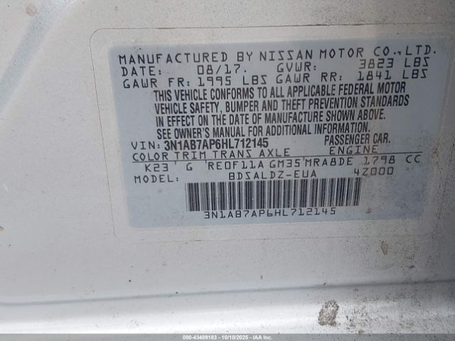 2017 NISSAN SENTRA 3N1AB7AP6HL712145 Photo 8