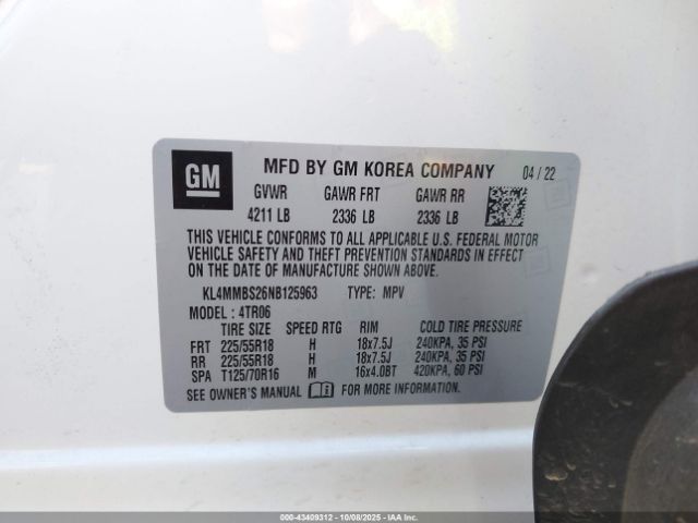2022 BUICK ENCORE GX KL4MMBS26NB125963 Photo 8