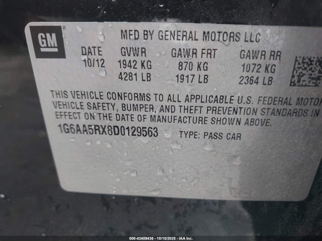 2013 CADILLAC ATS 1G6AA5RX8D0129563 Photo 8