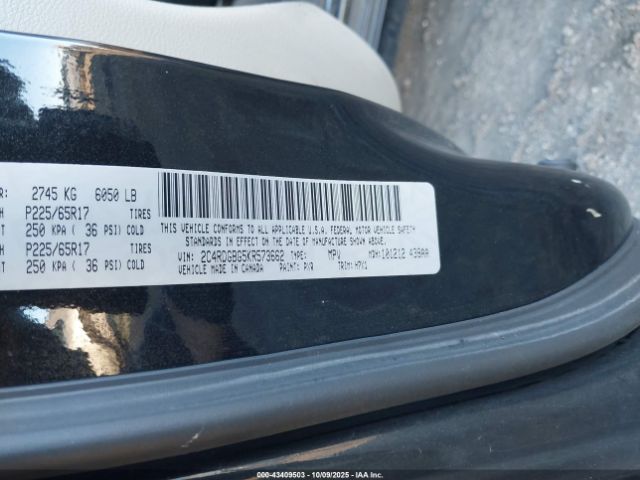 2019 DODGE GRAND CARAVAN 2C4RDGBG5KR573662 Photo 8