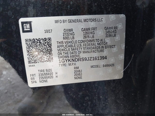 2018 CADILLAC XT5 1GYKNDRS9JZ161394 Photo 8