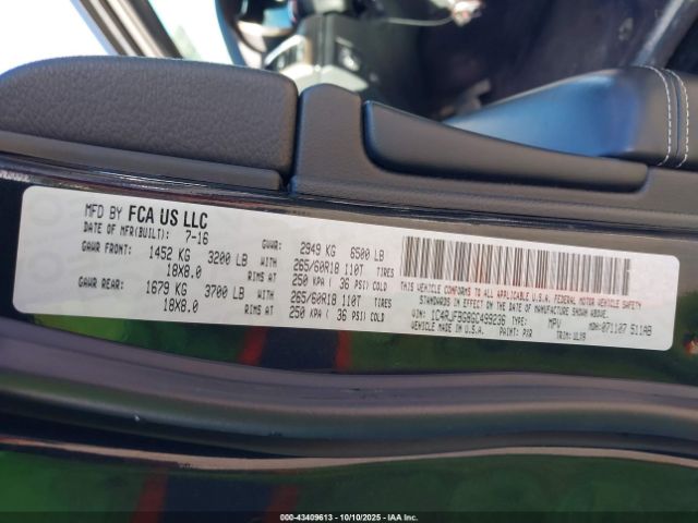 2016 JEEP GRAND CHEROKEE 1C4RJFBG8GC499236 Photo 8