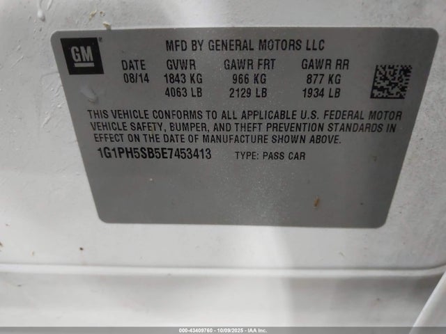 Chevrolet Cruze 2014 1G1PH5SB5E7453413 Image 22