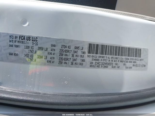 2017 CHRYSLER PACIFICA 2C4RC1DG2HR505972 Photo 8