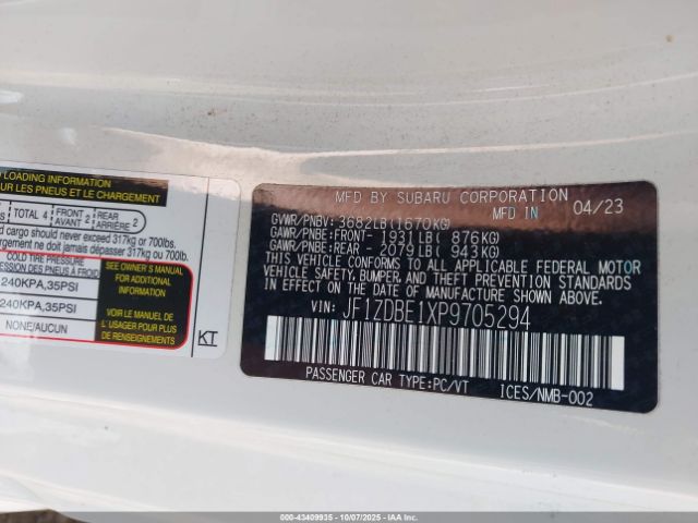 2023 SUBARU BRZ JF1ZDBE1XP9705294 Photo 8