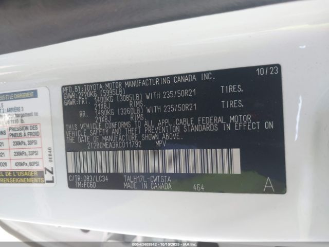 2024 LEXUS RX 500H 2T2BCMEA3RC011792 Photo 8