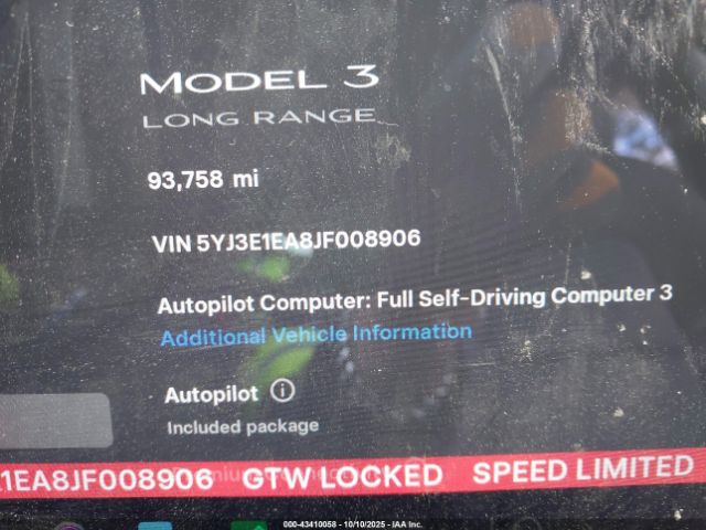 2018 TESLA MODEL 3 5YJ3E1EA8JF008906 Photo 6