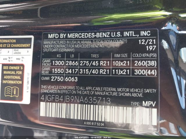 2022 MERCEDES-BENZ GLE 350 4JGFB4JB9NA635713 Photo 8
