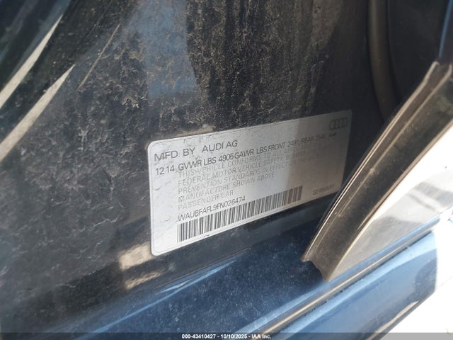 2015 AUDI A4 WAUBFAFL9FN026474 Photo 8