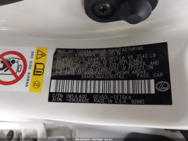 58ABK1GGXJU107762 Lexus 2gr-fe
