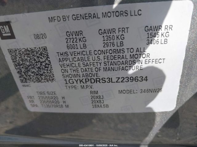 2020 CADILLAC XT6 1GYKPDRS3LZ239634 Photo 8