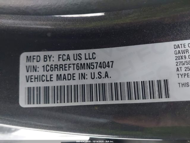 2021 RAM 1500 1C6RREFT6MN574047 Photo 8