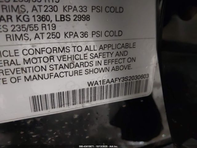 2025 AUDI Q5 WA1EAAFY3S2030603 Photo 8