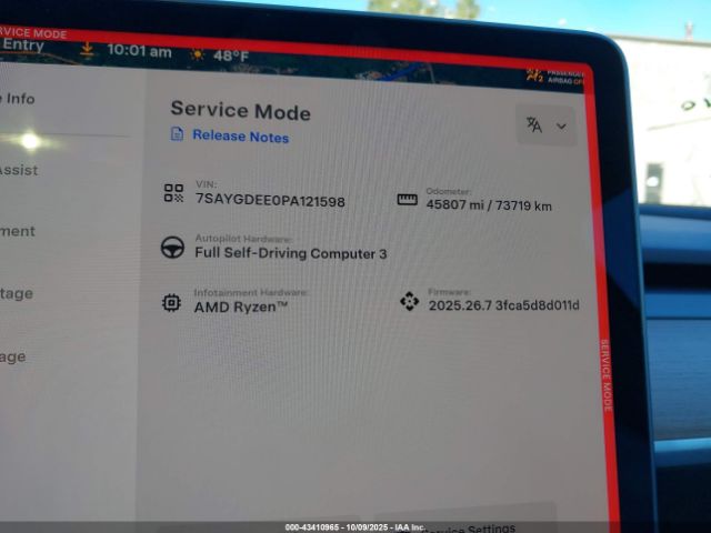 2023 TESLA MODEL Y 7SAYGDEE0PA121598 Photo 6