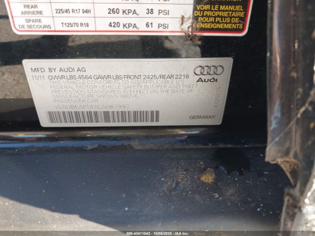 2012 AUDI A3 WAUBEAFM7CA087997 Photo 8