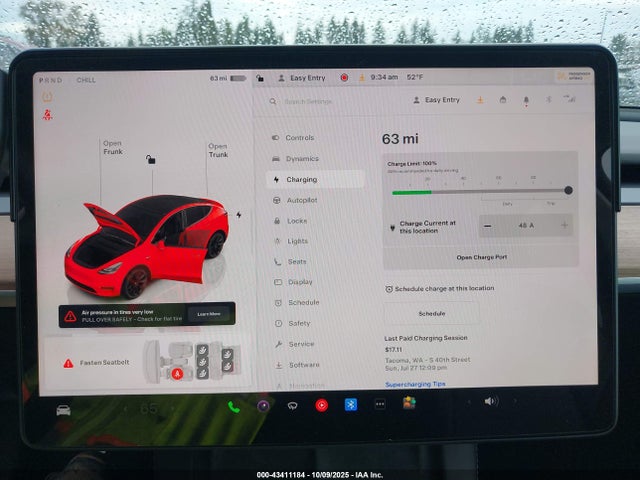 7SAYGAEE3PF865147 Tesla Model Y Awd/long Range Dual Motor All-wheel Drive