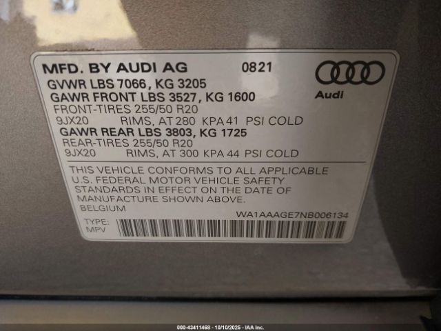 2022 AUDI E-TRON WA1AAAGE7NB006134 Photo 8
