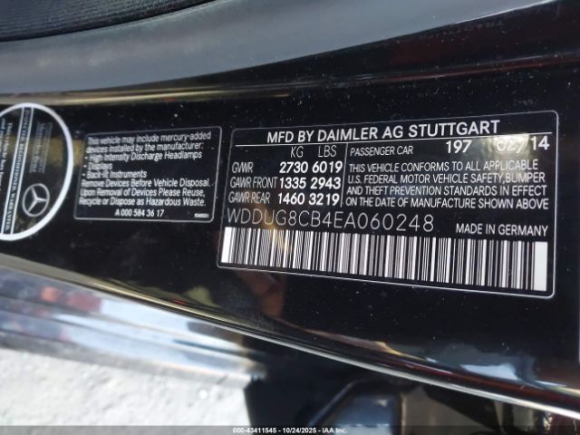 2014 MERCEDES-BENZ S 550 WDDUG8CB4EA060248 Photo 8