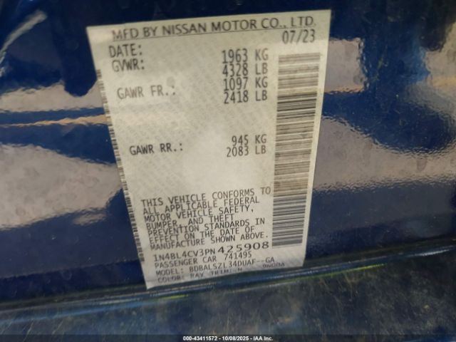 2023 NISSAN ALTIMA 1N4BL4CV3PN425908 Photo 8