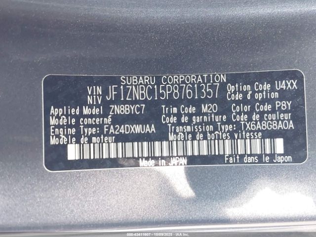 2023 TOYOTA GR86 JF1ZNBC15P8761357 Photo 8