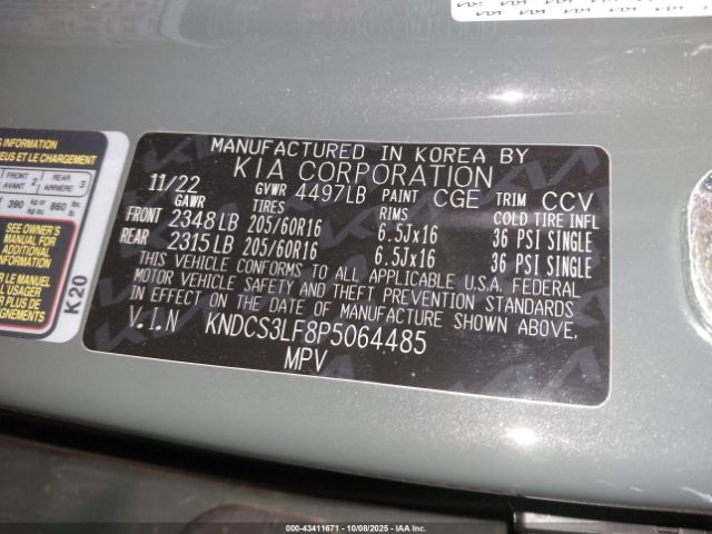2023 KIA NIRO PLUG-IN HYBRID KNDCS3LF8P5064485 Photo 8