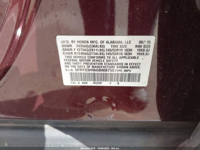 2016 ACURA MDX 5FRYD3H96GB008755 Photo 8