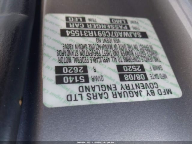2009 JAGUAR XF SAJWA07C691R31554 Photo 8
