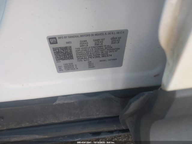 2021 GMC TERRAIN 3GKALPEV3ML381574 Photo 8