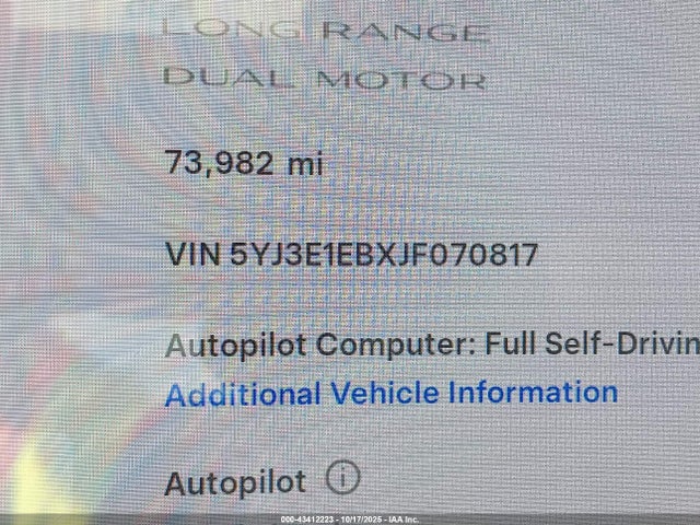 2018 TESLA MODEL 3 5YJ3E1EBXJF070817 Photo 8