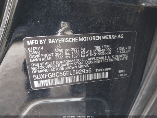 2014 BMW X6 5UXFG8C56EL592956 Photo 8