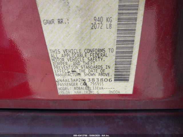 1N4AL3AP2FN383806 Nissan 2015