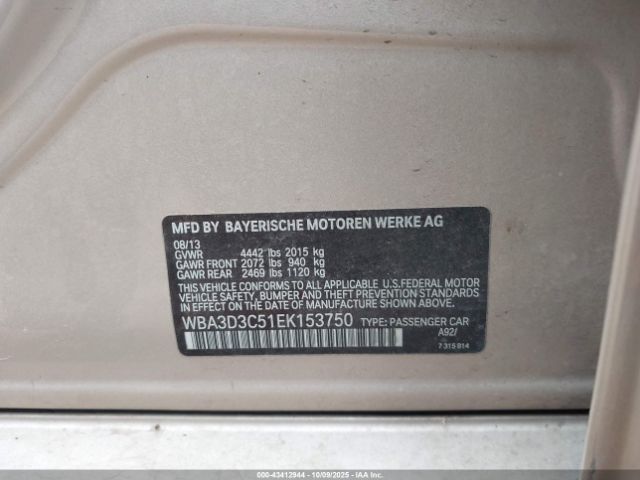 2014 BMW 328D WBA3D3C51EK153750 Photo 8