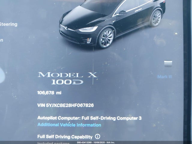 2017 TESLA MODEL X 5YJXCBE28HF067826 Photo 6